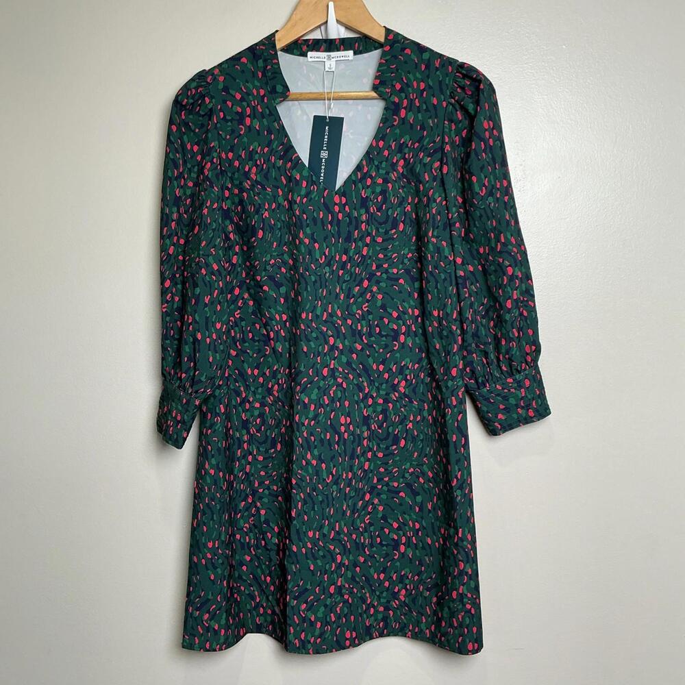 Michelle McDowell SMALL Secret Safari Jordan Dress‎ Green Cocktail Party NWT